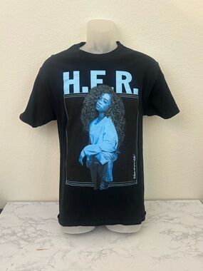 H.E.R When We Goin’ Slide Concert Tour Adult Size M Music Black T-Shirt Tee